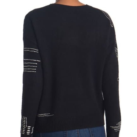 Skull Cashmere | Parket Cable Stitch Crew Sweater - Picture 2 of 12